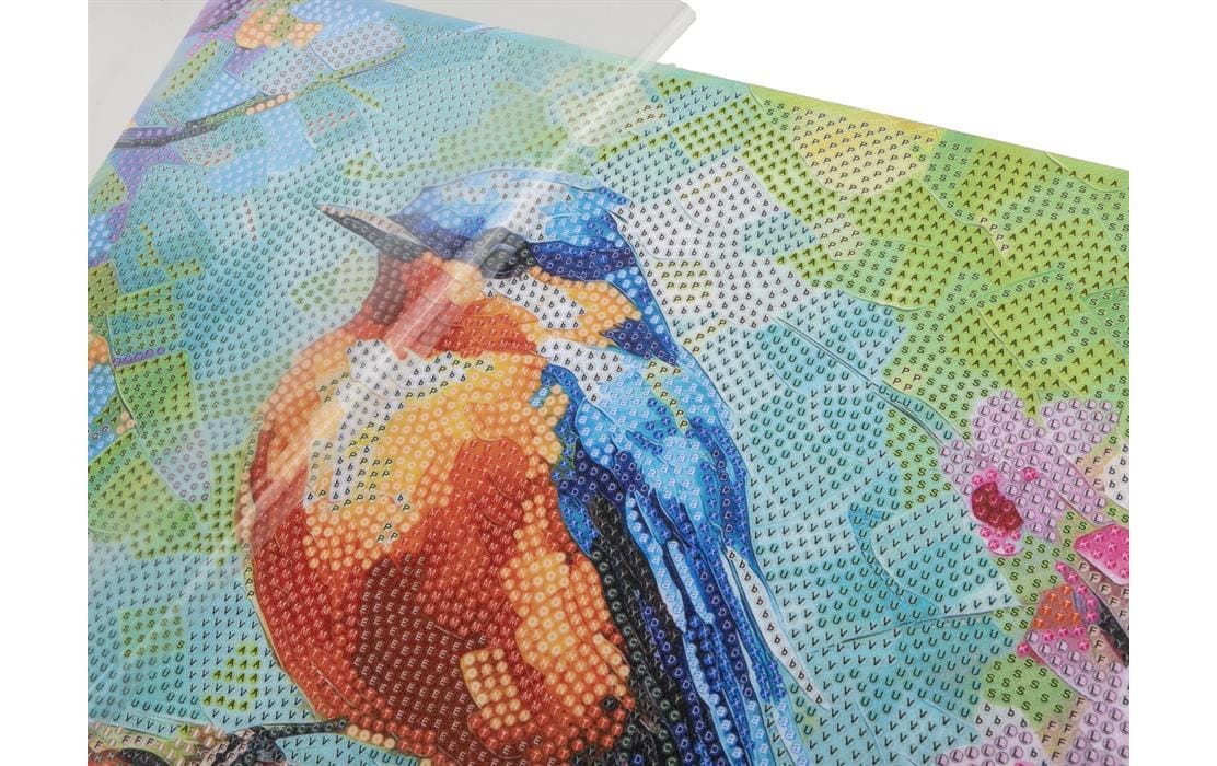 CRAFT Buddy Crystal Art Kit – Diamond Painting Set – Spring Robin – 30 × 30 cm – ab 8 Jahren