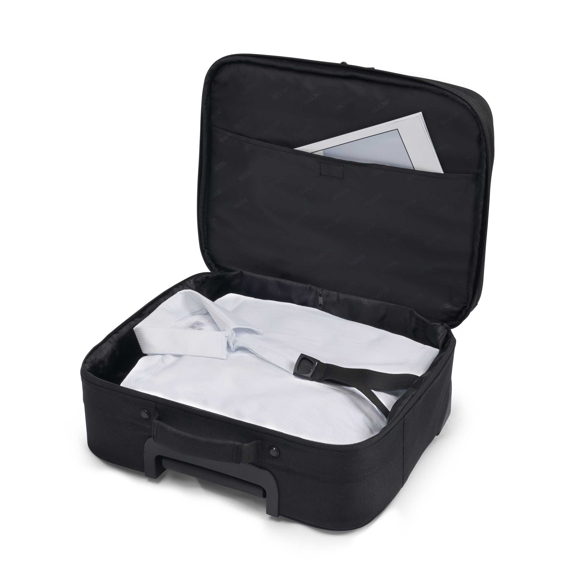DICOTA SCALE Notebook-Tasche bis 15,6" – abschliessbares, gepolstertes Notebookfach – Schwarz