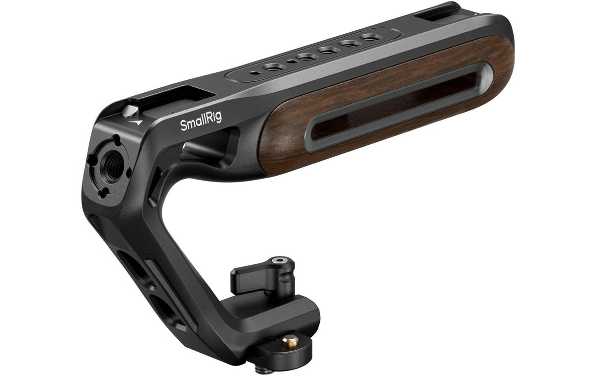 SmallRig 5251 Oberer Griff – Aluminium/Holz, 15 kg Traglast – 1/4", 3/8" Gewinde