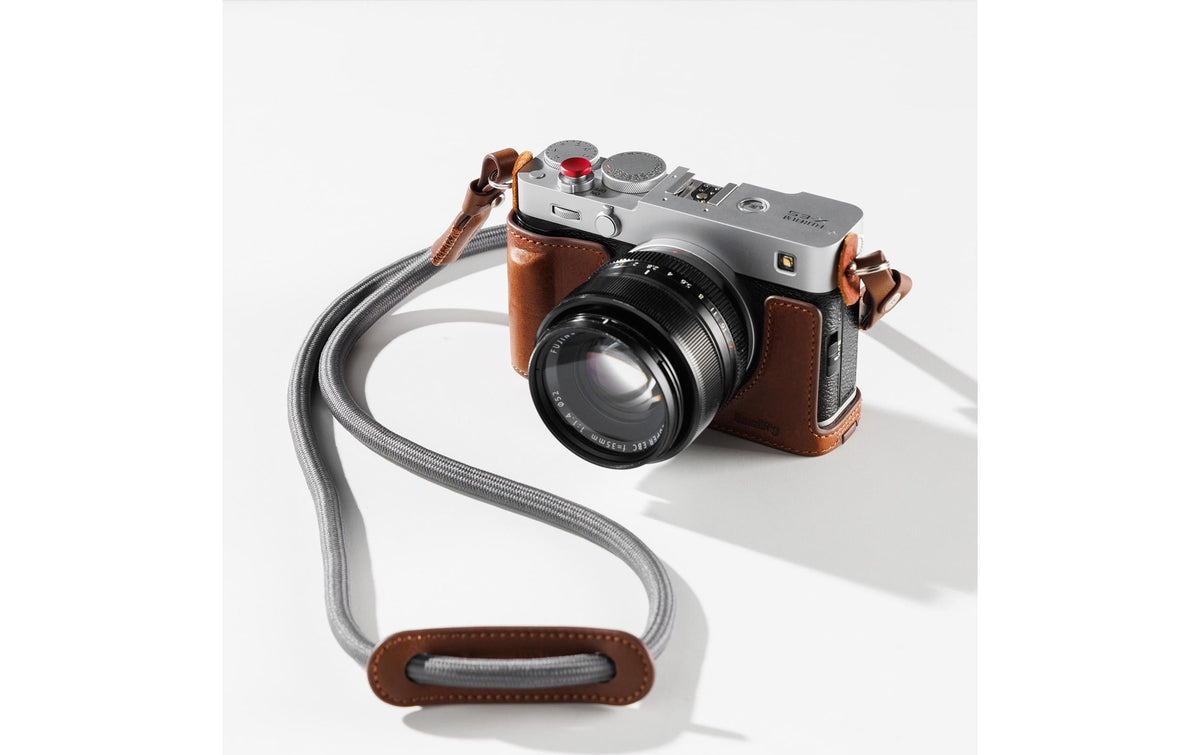 SmallRig 5449 Kamerahülle – Leder, Aluminium, Nylon – für Fujifilm X-E5 – Braun