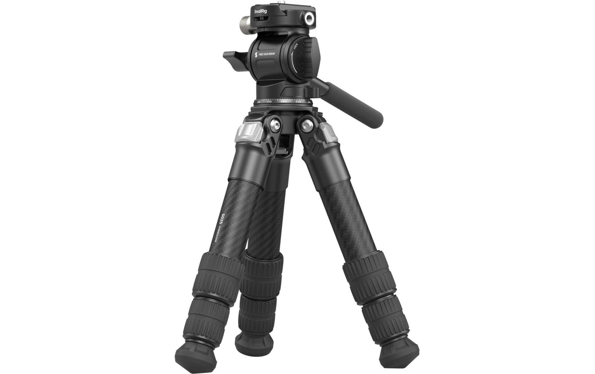 SmallRig 5025 Tischstativ – Karbonfaser, bis 43,2 cm – 10 kg Traglast – 1/4", 3/8"
