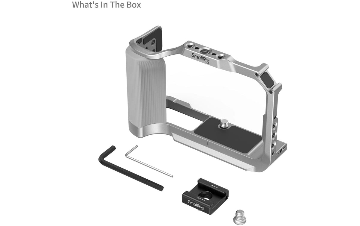 SmallRig 5428 Cage – 136,8 × 53 × 96 mm, 175 g – für Canon EOS R50 V – Silber