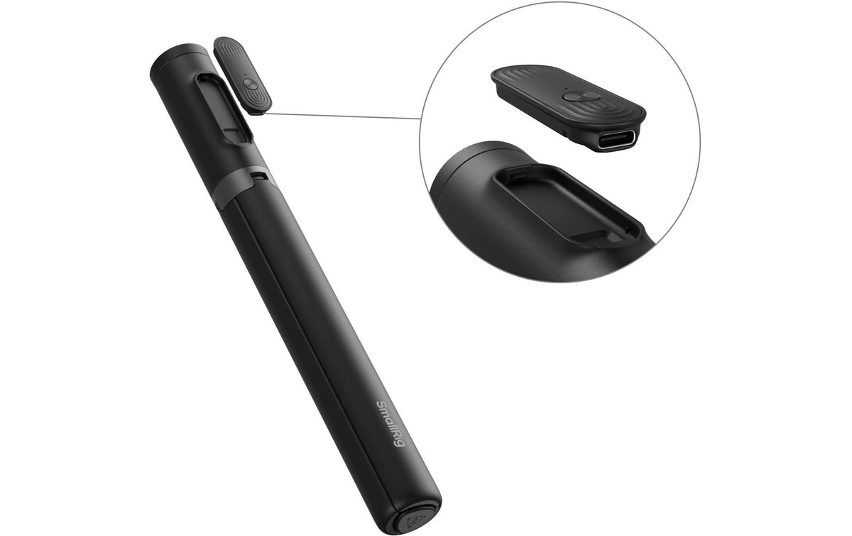 SmallRig ST30 Lite – Foto-/Video-Griff – 3-Bein-Stativ, 147 cm, Traglast 1 kg – für Smartphones – Schwarz
