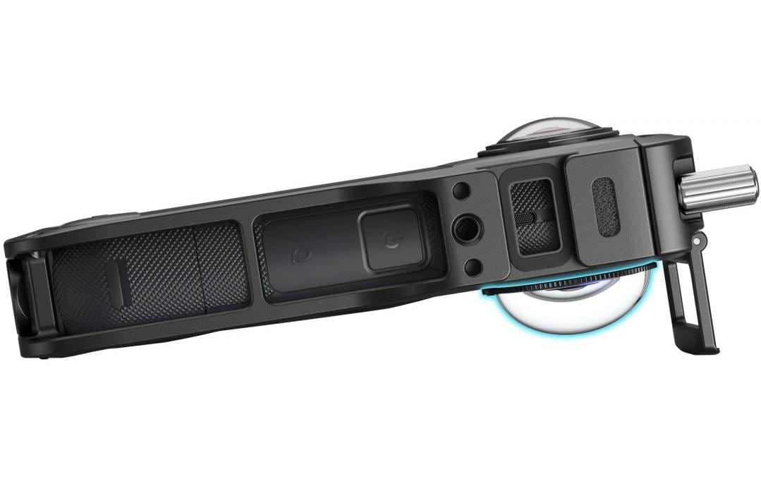 SmallRig 5195 Cage – für Insta360 X5 – Aluminium, Schwarz – 60,6 × 26,6 × 146,6 mm – 1/4″