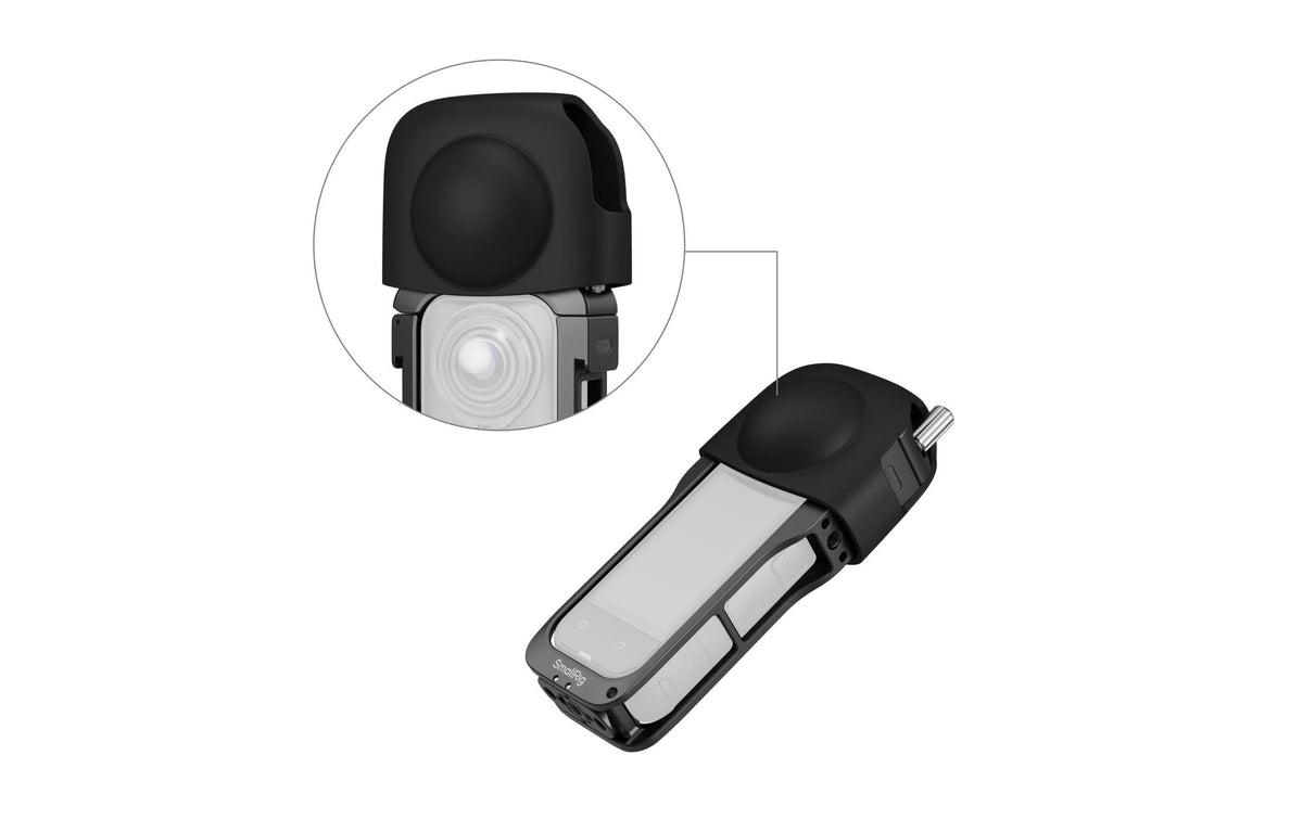 SmallRig 5195 Cage – für Insta360 X5 – Aluminium, Schwarz – 60,6 × 26,6 × 146,6 mm – 1/4″