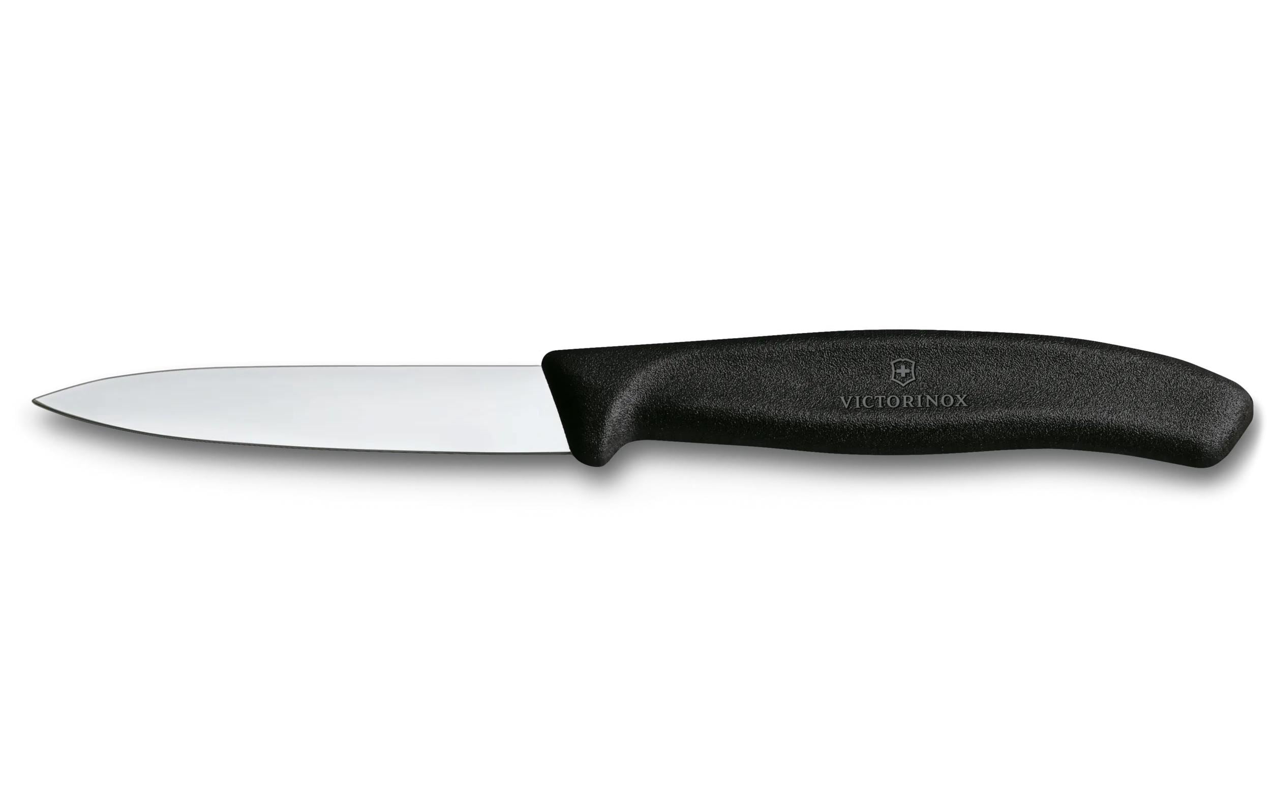 Victorinox 6-teiliges Messerset, 8 cm Klingen, Edelstahlklingen, Polypropylen (PP) Griff, Schwarz