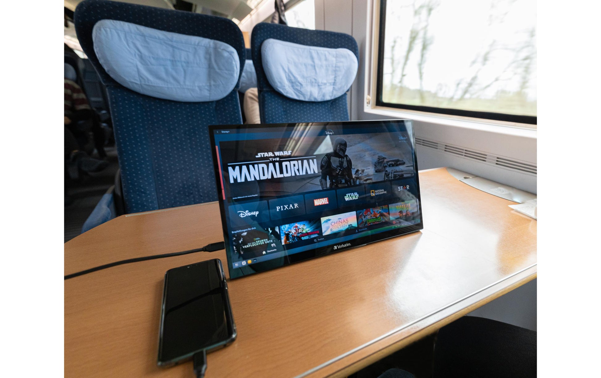 Verbatim Portabler Monitor, 17,3", 1920 × 1080 (Full HD), IPS, Touch, 60 Hz, 300 cd/m², Schwarz