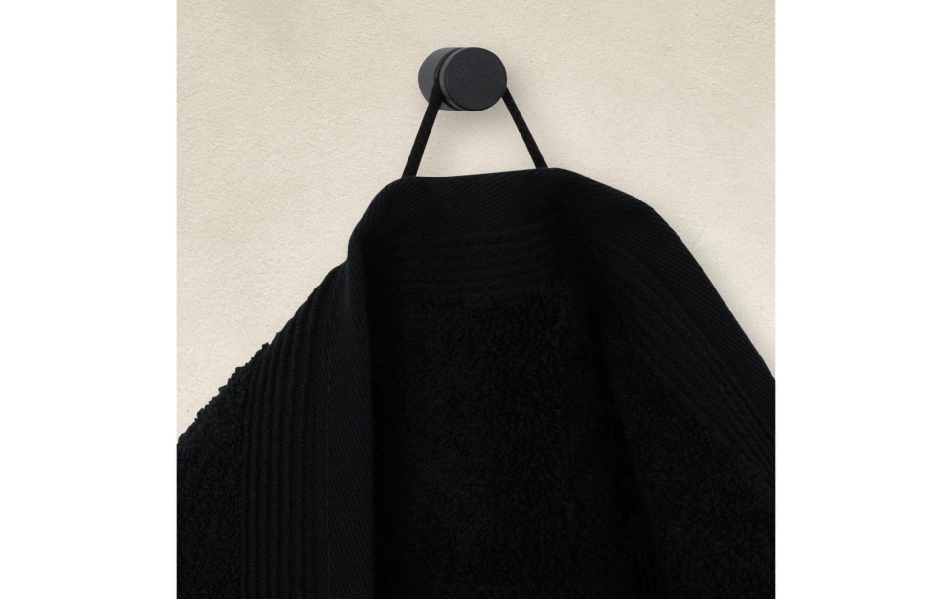 Möve Waschlappen Superwuschel – 30×30 cm, Baumwolle, Schwarz