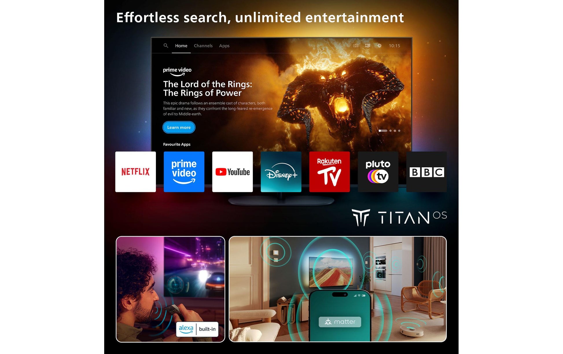 Philips 65OLED760/12 – 65" OLED UHD 4K, Titan OS, Ambilight (2025)