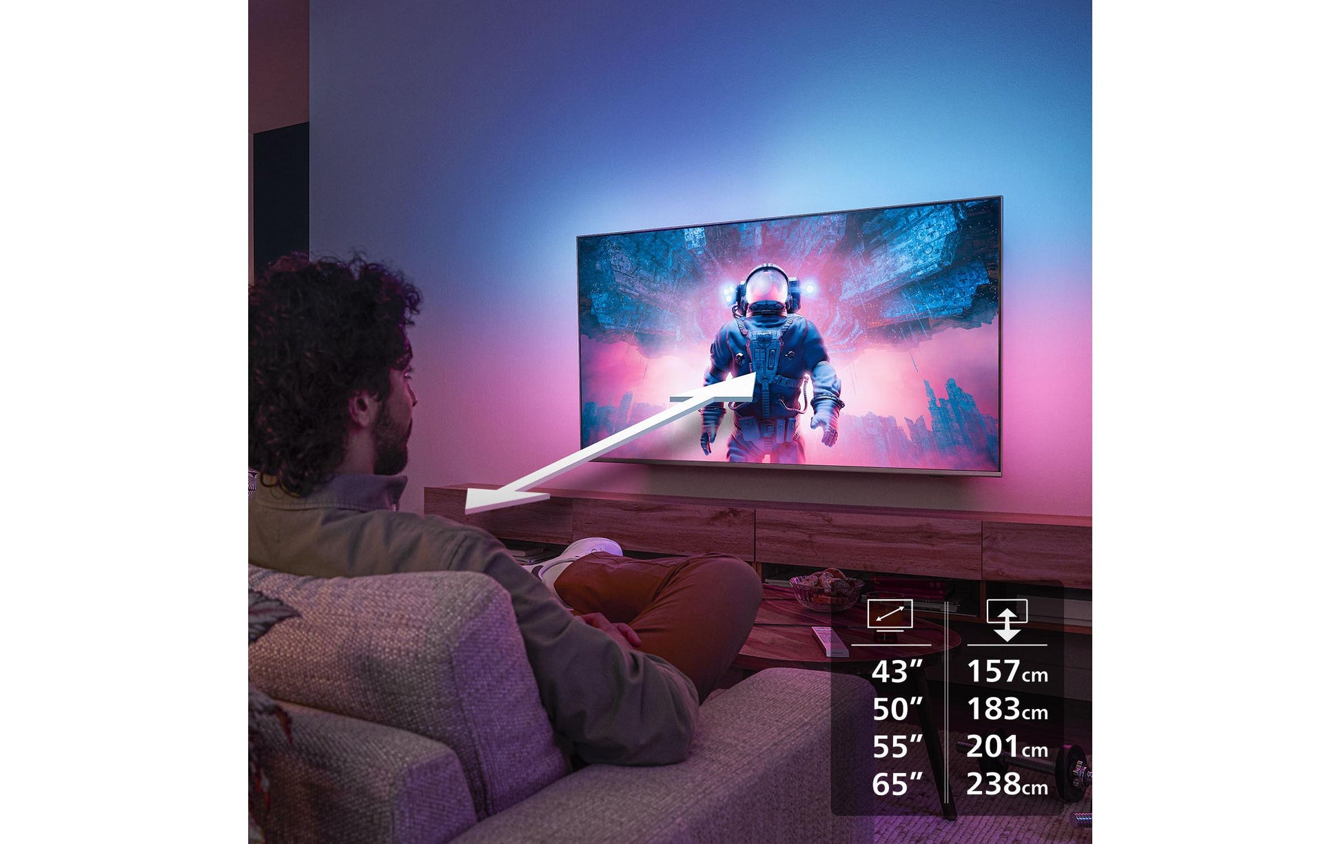 Philips 43PUS8500/12 – 43" QLED UHD 4K, Titan OS, Ambilight (2025)