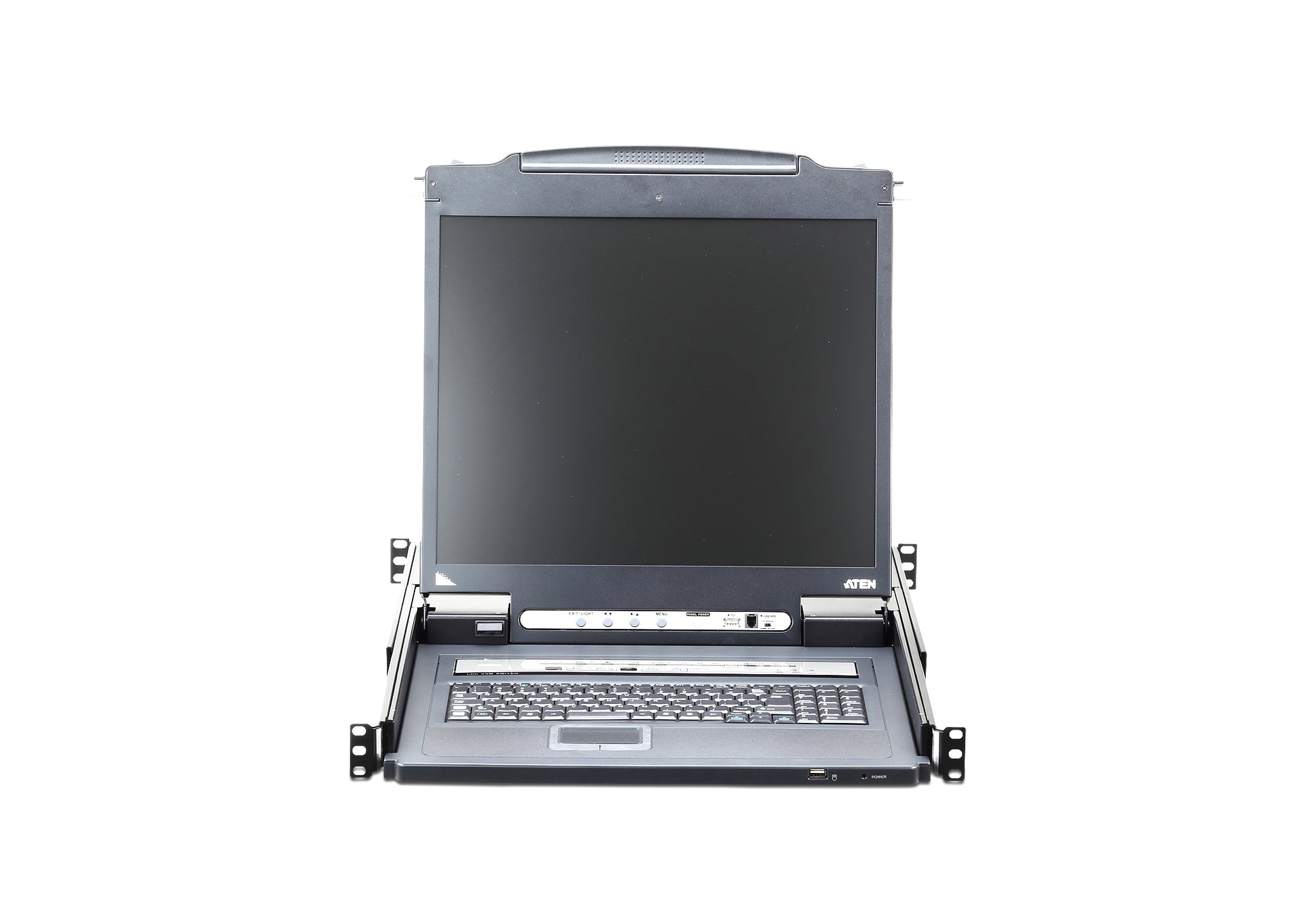 ATEN CL5716iM – 17" Rack-LCD-Konsole – 1920 × 1200/60 Hz, 16-Port VGA KVM, ES-Layout, KVM-over-IP – 1U