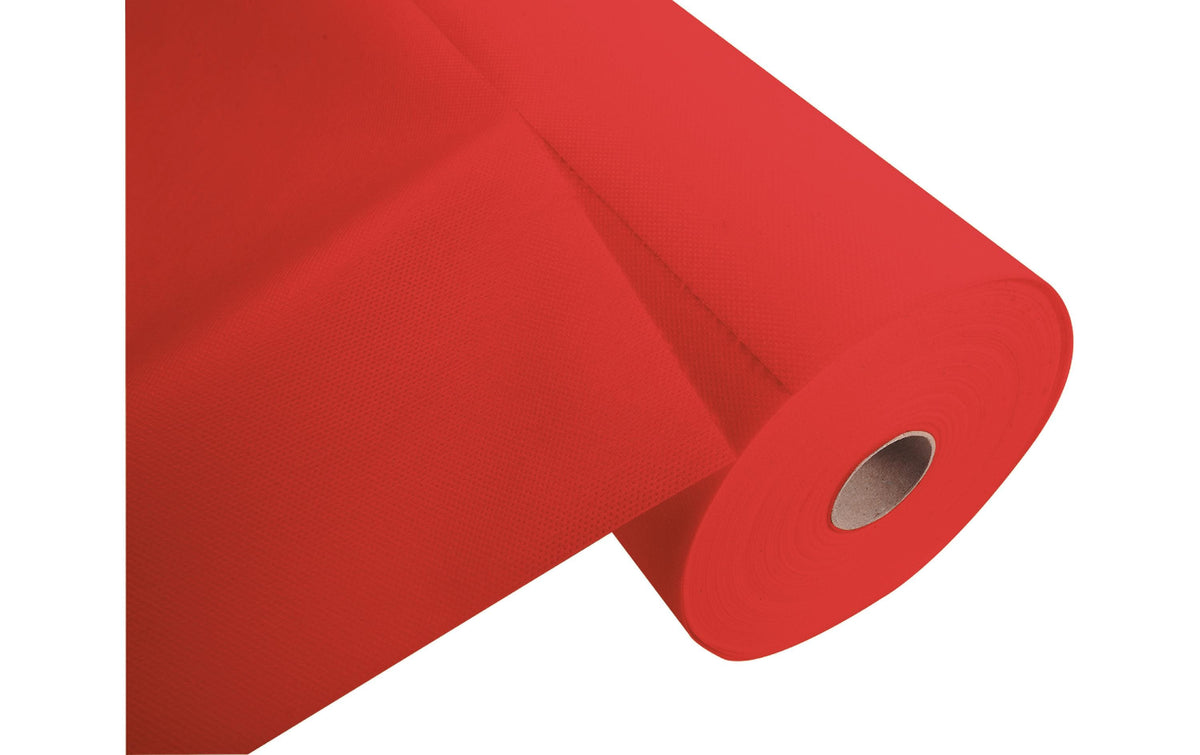 PRONAPPE Tischläufer auf Rolle – 40 cm×4,8 m, Polypropylen (PP), Rot