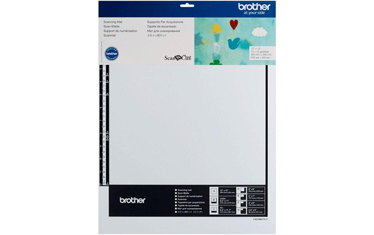 Brother Scanmatte – 30,5 × 30,5 cm – grau – für Brother ScanNCut/DesignNCut