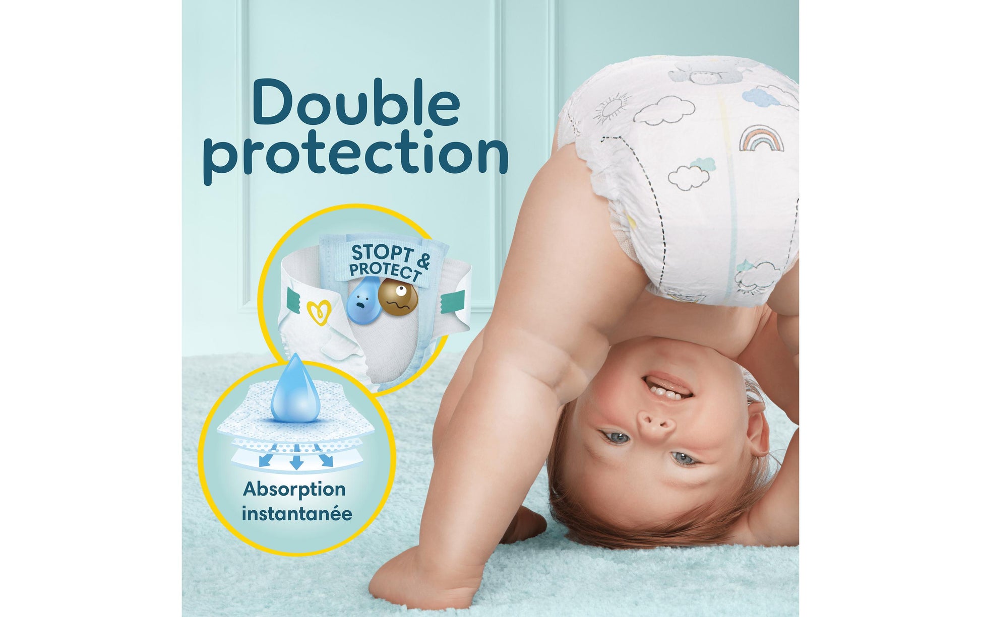 Pampers Windeln Premium Protection – Grösse 6 (13+ kg) – 144 Stk – weiss