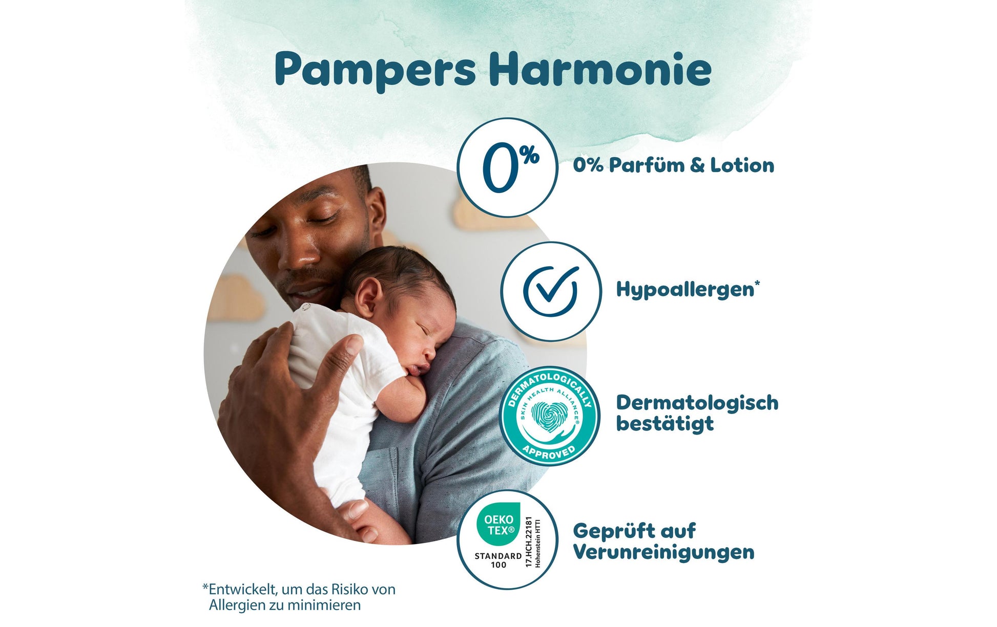 Pampers Windeln Harmonie Midi – Grösse 3 (6–10 kg) – 186 Stk