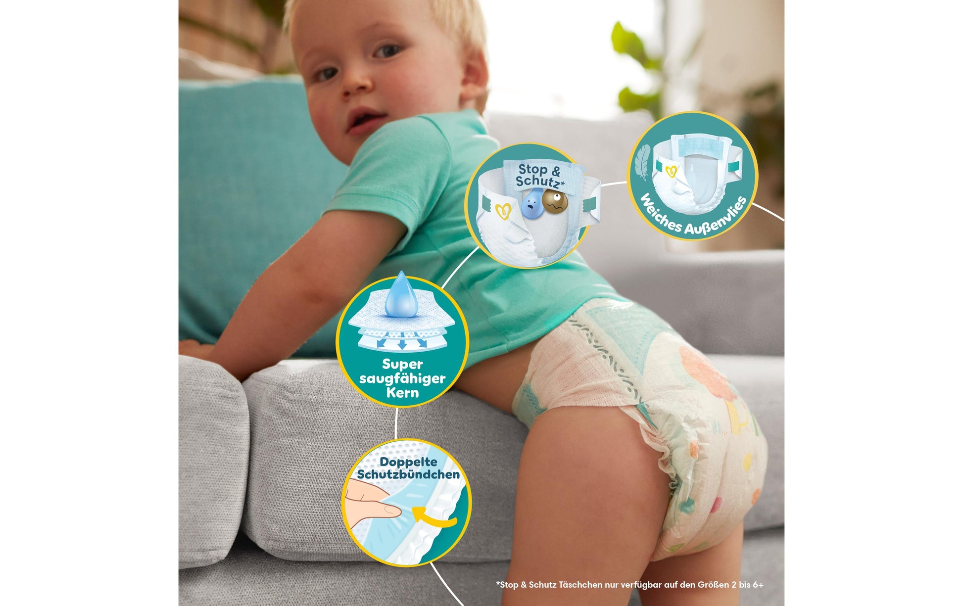 Pampers Windeln Baby Dry – Grösse 6 – 148 Stk