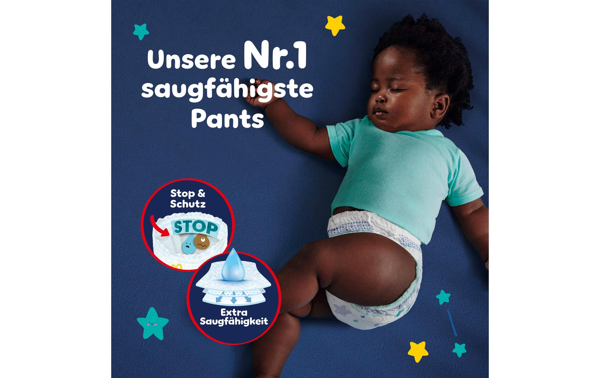 Pampers Baby Dry Night Pants Windeln – Grösse 6 – 138 Stk – weiss