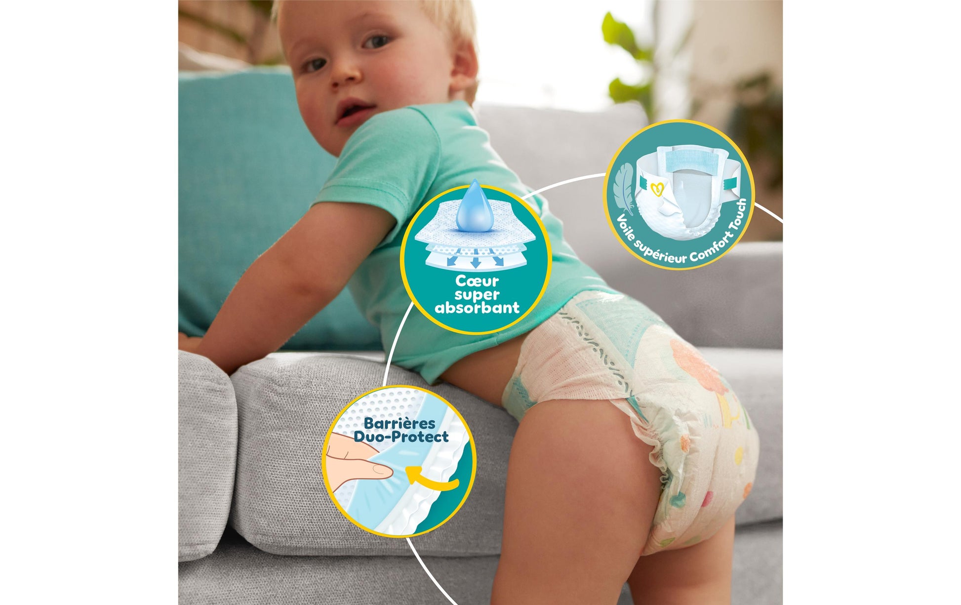 Pampers Windeln Baby Dry – Grösse 7 (15+ kg) – 132 Stk