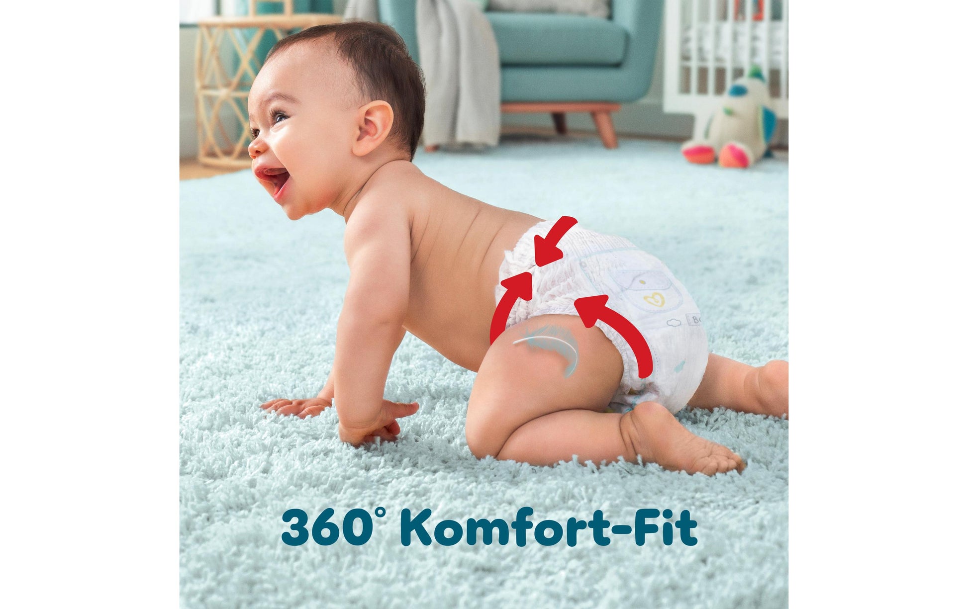 Pampers Windeln Premium Protection – Grösse 6, 132 Stk – weiss