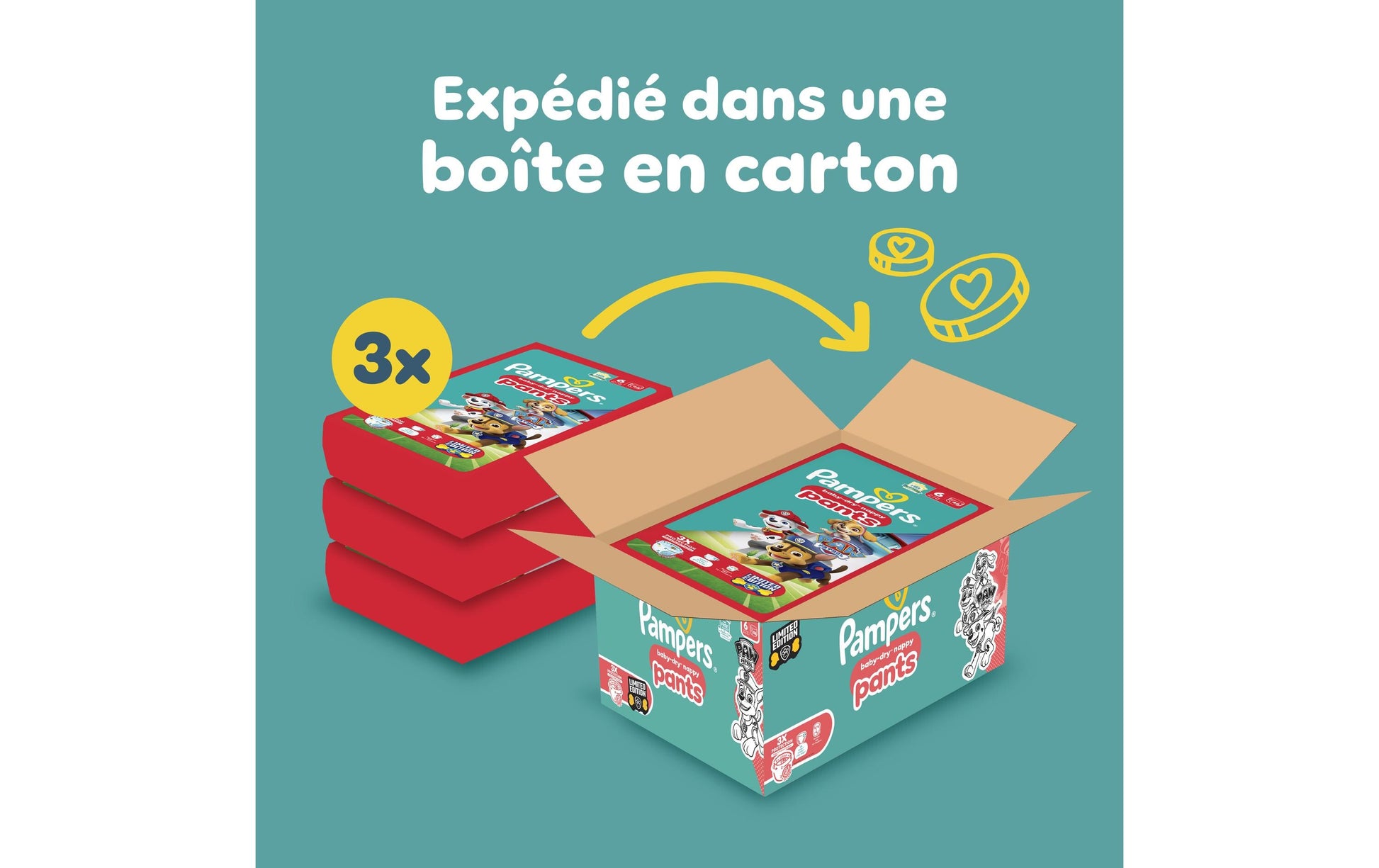 Pampers Windelhosen Paw Patrol – Grösse 6 – 138 Stk