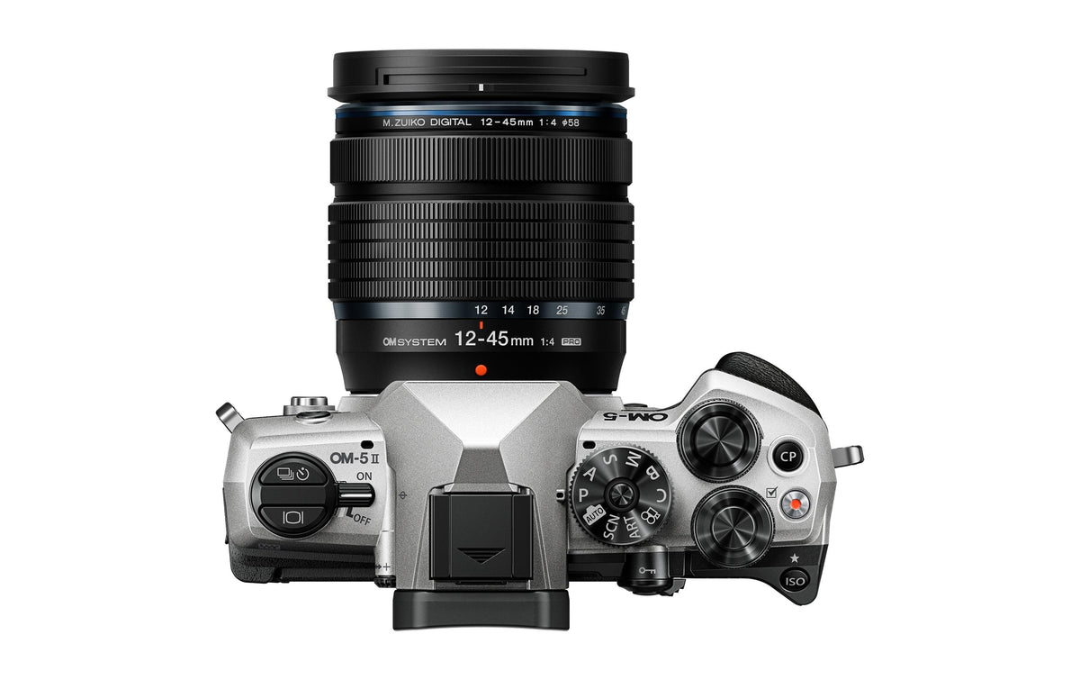 Om-system OM System OM-5 II – Systemkamera Kit 12–45mm, 20,4 MP MFT, 4K, Silber