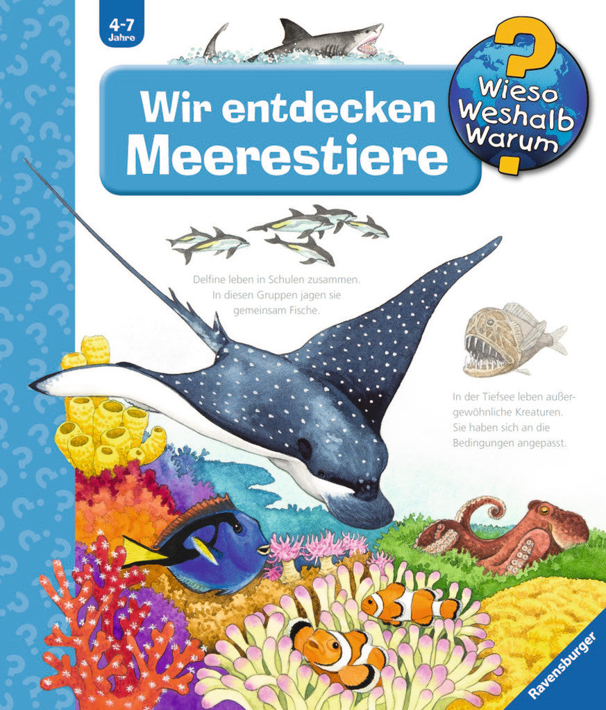 Ravensburger Buch – Wieso? Weshalb? Warum? – Meerestiere, Hardcover, 16 Seiten, Deutsch, ab 4 Jahren