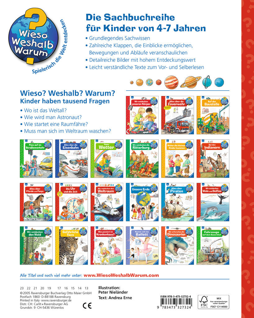 Ravensburger Buch – Wir entdecken den Weltraum, Hardcover, 16 Seiten, Deutsch, ab 4 Jahren