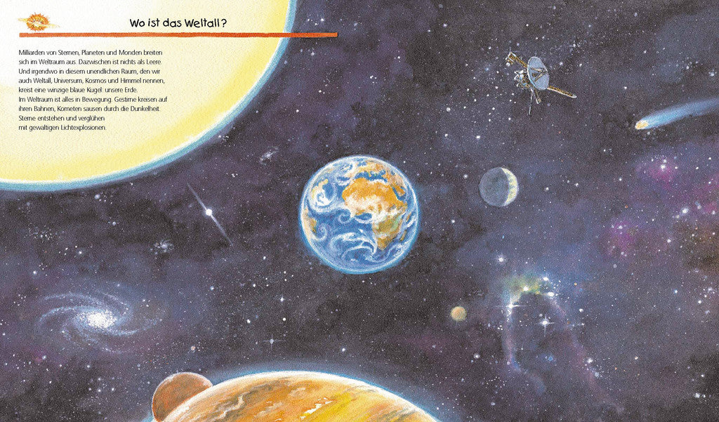Ravensburger Buch – Wir entdecken den Weltraum, Hardcover, 16 Seiten, Deutsch, ab 4 Jahren