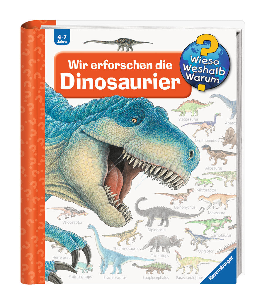 Ravensburger Buch – Wir erforschen die Dinosaurier, Spiralbindung, 16 Seiten, Deutsch, ab 4 Jahren