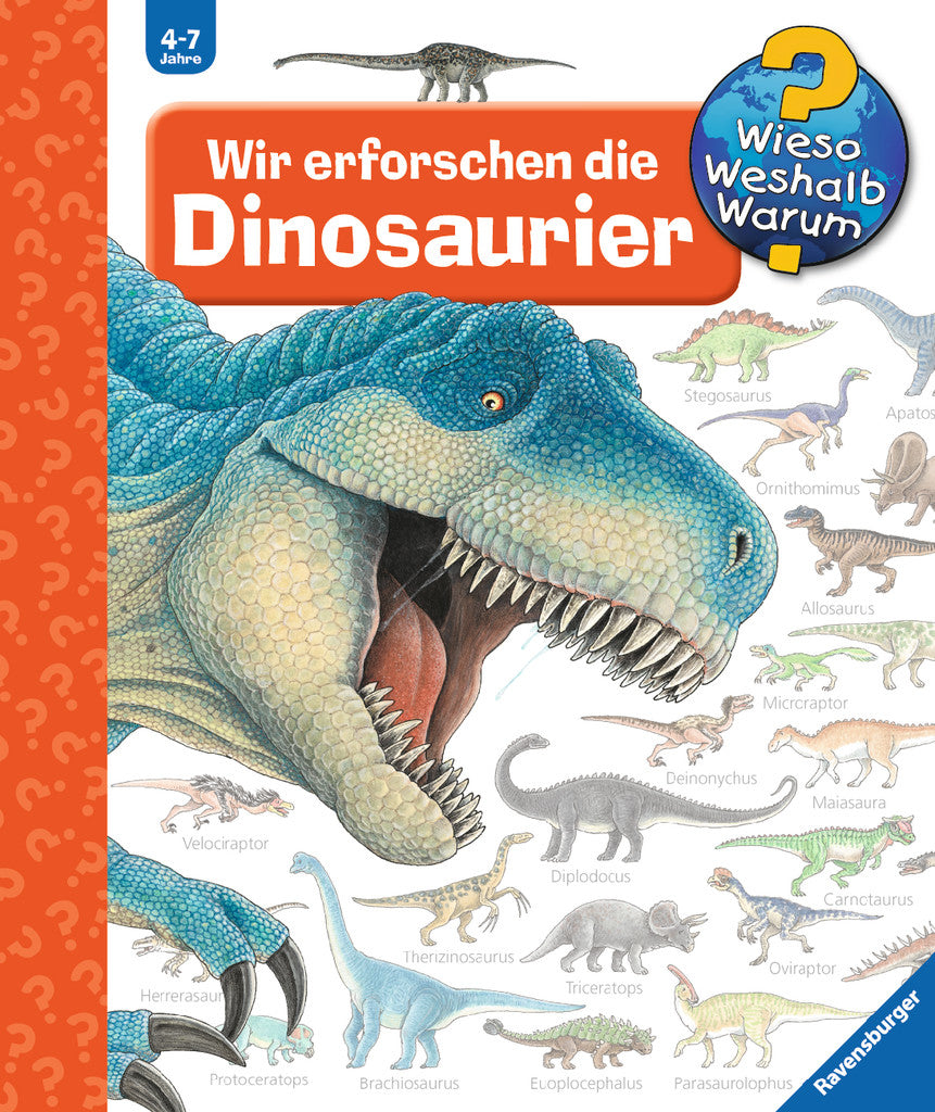 Ravensburger Buch – Wir erforschen die Dinosaurier, Spiralbindung, 16 Seiten, Deutsch, ab 4 Jahren