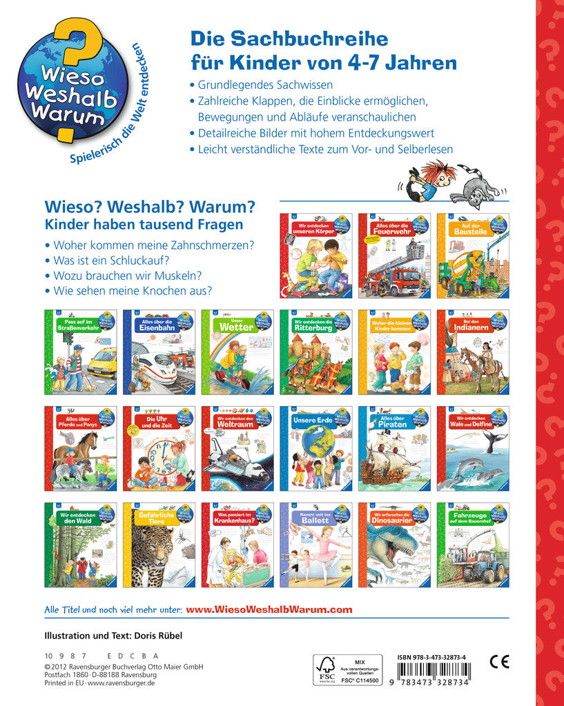 Ravensburger Buch – Wir entdecken unseren Körper, Hardcover, 16 Seiten, Deutsch, 4–7 Jahre