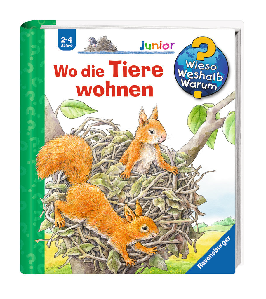 Ravensburger Buch – Wo die Tiere wohnen, Hardcover, 16 Seiten, Deutsch, 2–4 Jahre