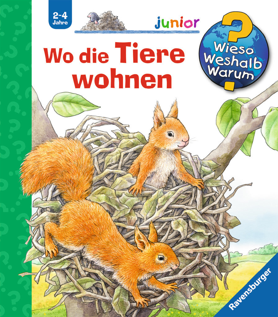 Ravensburger Buch – Wo die Tiere wohnen, Hardcover, 16 Seiten, Deutsch, 2–4 Jahre