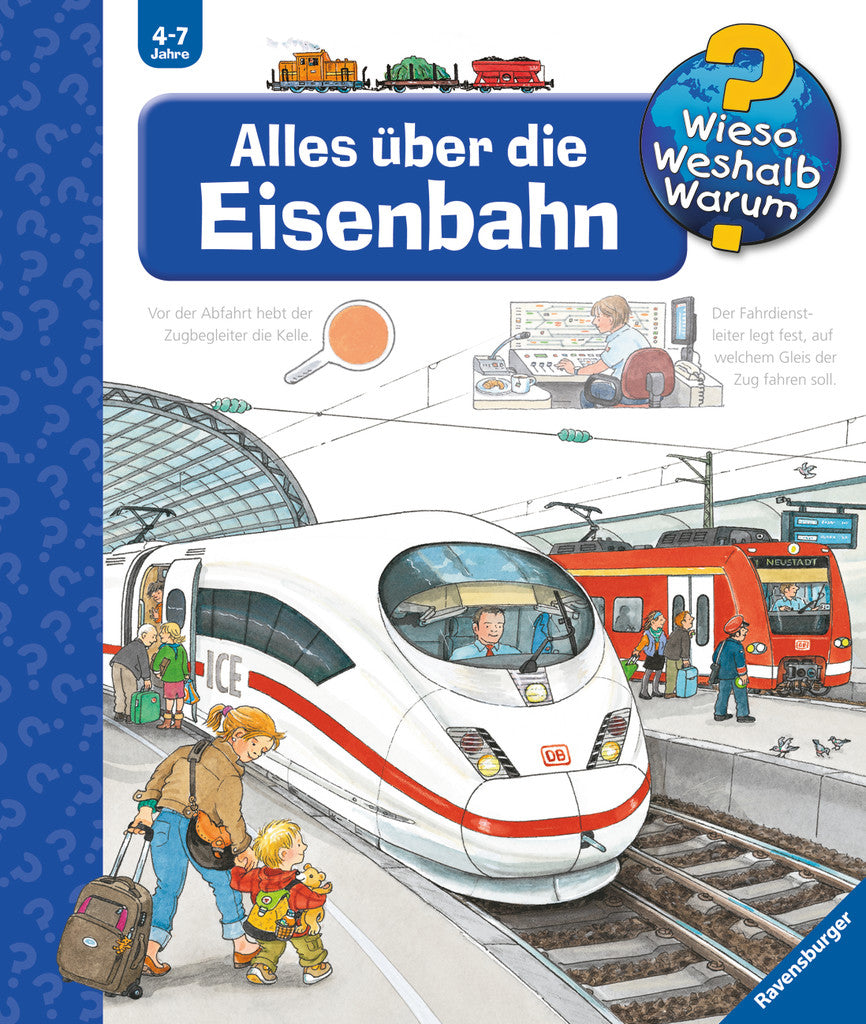 Ravensburger Buch – Alles über die Eisenbahn, Hardcover, 16 Seiten, Deutsch, ab 4 Jahren