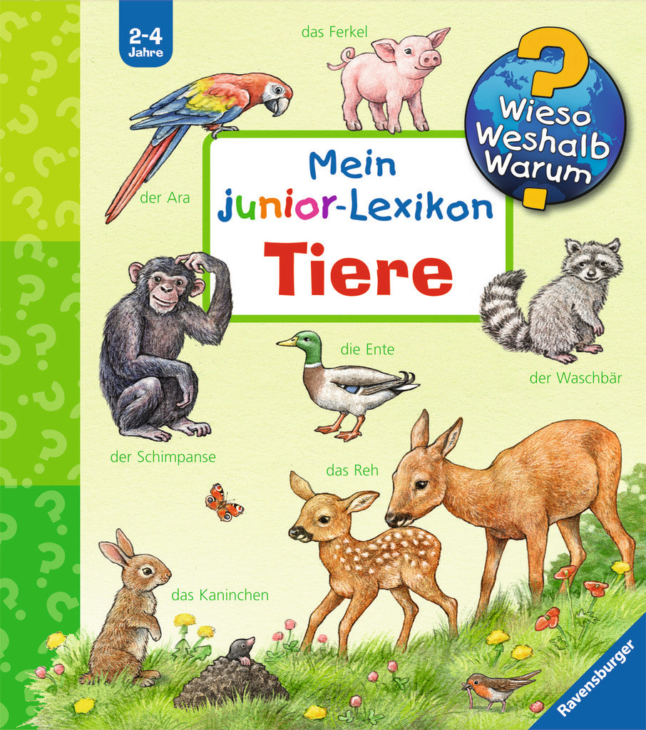 Ravensburger Buch – WWW Mein Junior-Lexikon: Tiere, Hardcover, 24 Seiten, Deutsch, 2–4 Jahre