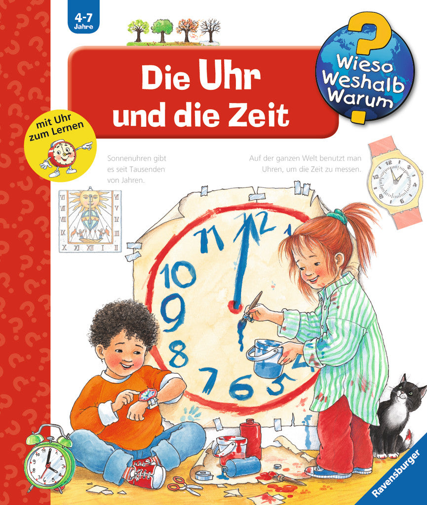 Ravensburger Buch – Die Uhr und die Zeit, Hardcover, 16 Seiten, ab 4 Jahren, Deutsch