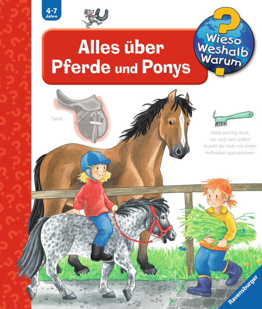Ravensburger Buch – Wieso? Weshalb? Warum? – Alles über Pferde & Ponys, Spiralbindung, 16 Seiten, ab 4 Jahre