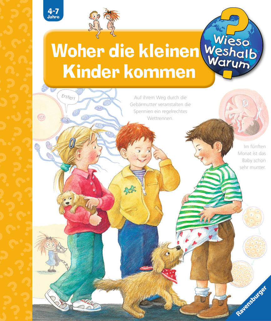 Ravensburger Buch – WWW13 Woher die kleinen Kinder kommen, Hardcover, 16 Seiten, Deutsch, 4–7 Jahre