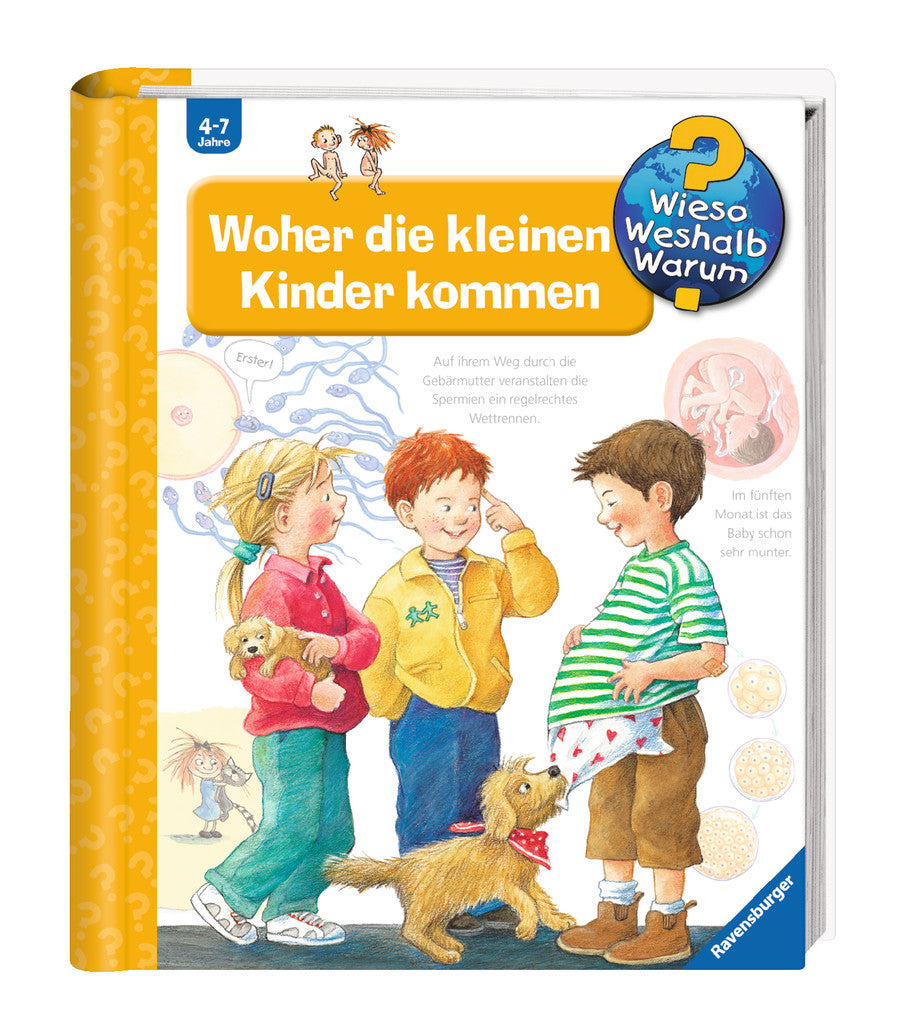 Ravensburger Buch – WWW13 Woher die kleinen Kinder kommen, Hardcover, 16 Seiten, Deutsch, 4–7 Jahre
