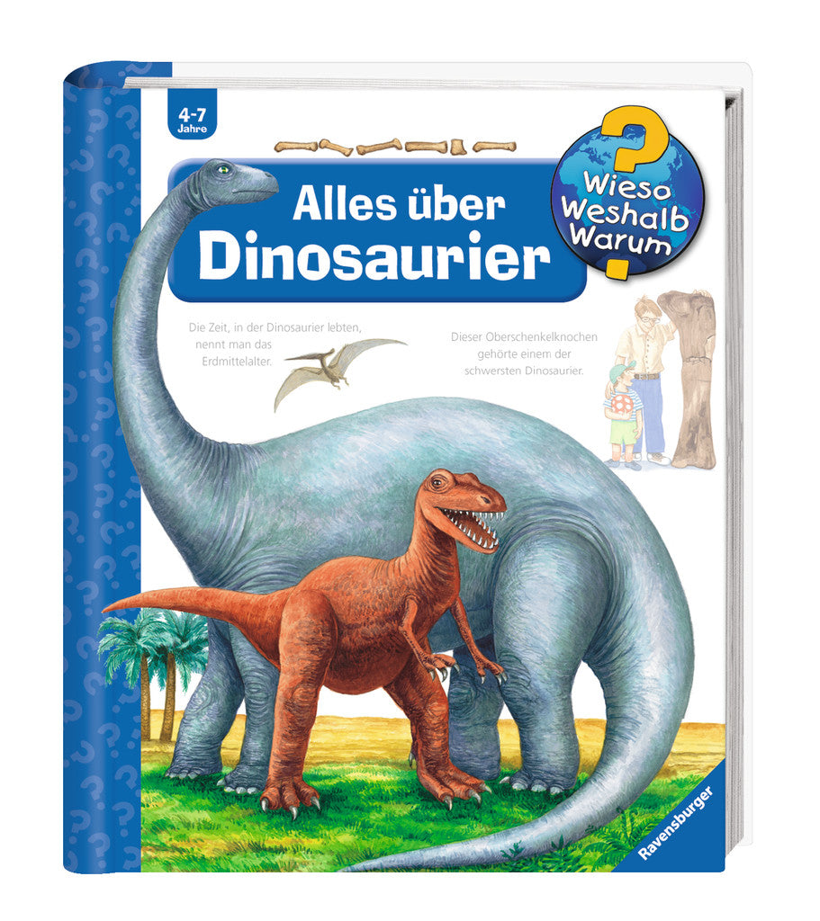 Ravensburger Buch – WWW12 Alles über Dinosaurier, Hardcover, 16 Seiten, Deutsch, ab 4 Jahren