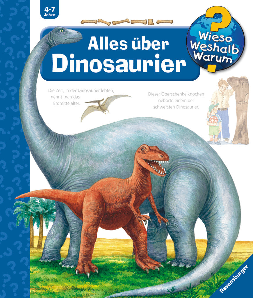 Ravensburger Buch – WWW12 Alles über Dinosaurier, Hardcover, 16 Seiten, Deutsch, ab 4 Jahren