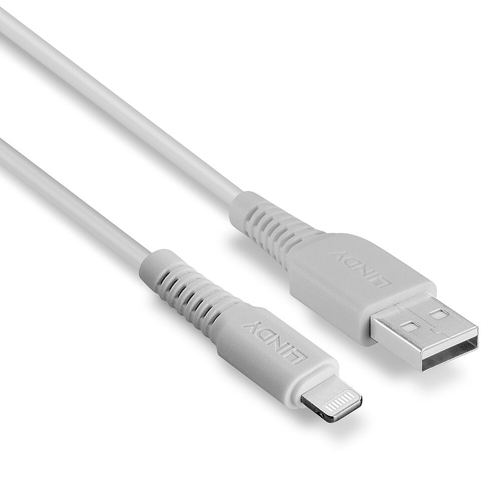 Lindy Lightning auf USB-A Kabel – USB 2.0 (480 Mbit/s) – 2 m – Weiss