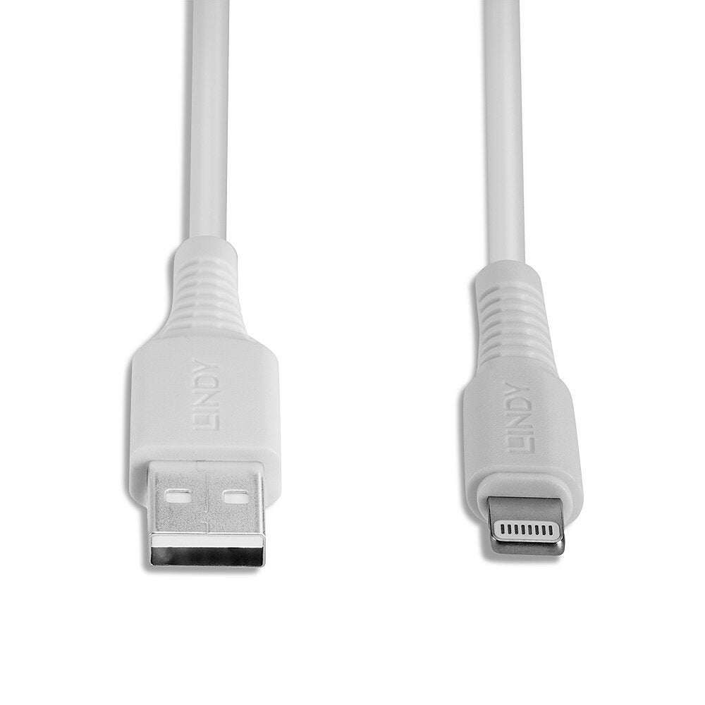 Lindy Lightning auf USB-A Kabel – USB 2.0 (480 Mbit/s) – 2 m – Weiss