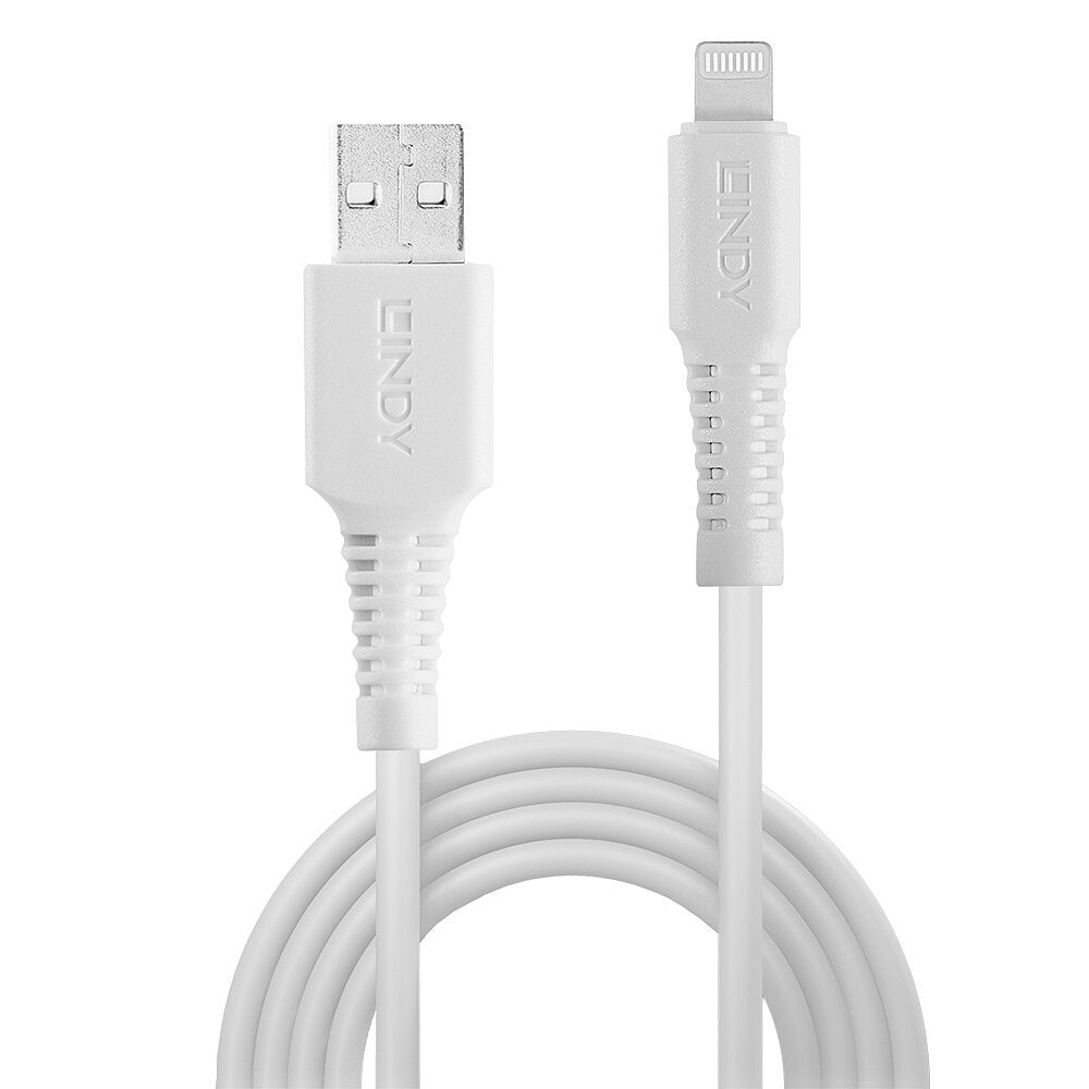 Lindy Lightning auf USB-A Kabel – USB 2.0 (480 Mbit/s) – 2 m – Weiss
