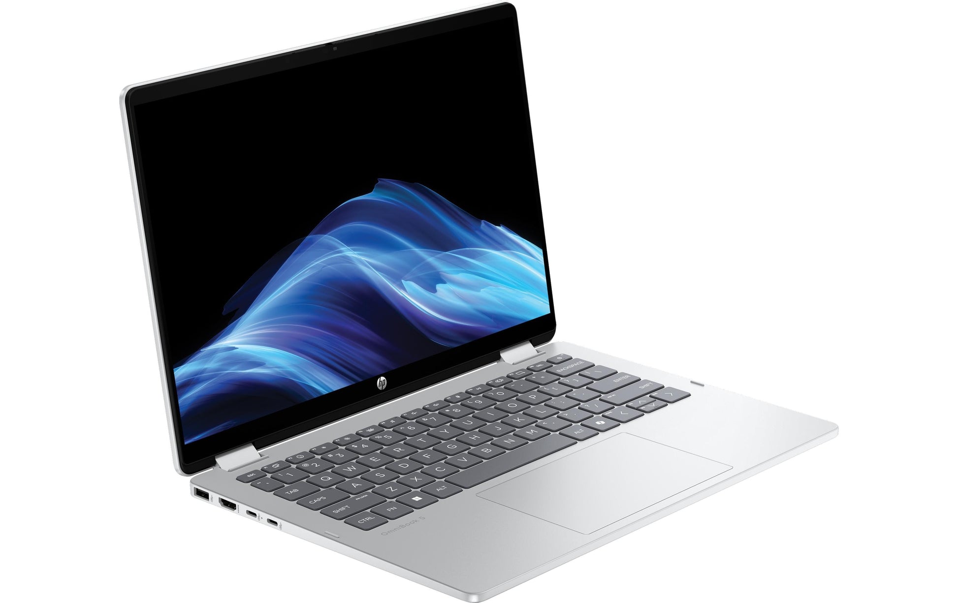HP Omnibook 5 Flip 14-FP0508NZ, IPS Touch – Windows 11 Home, QWERTZ (CH), Silber