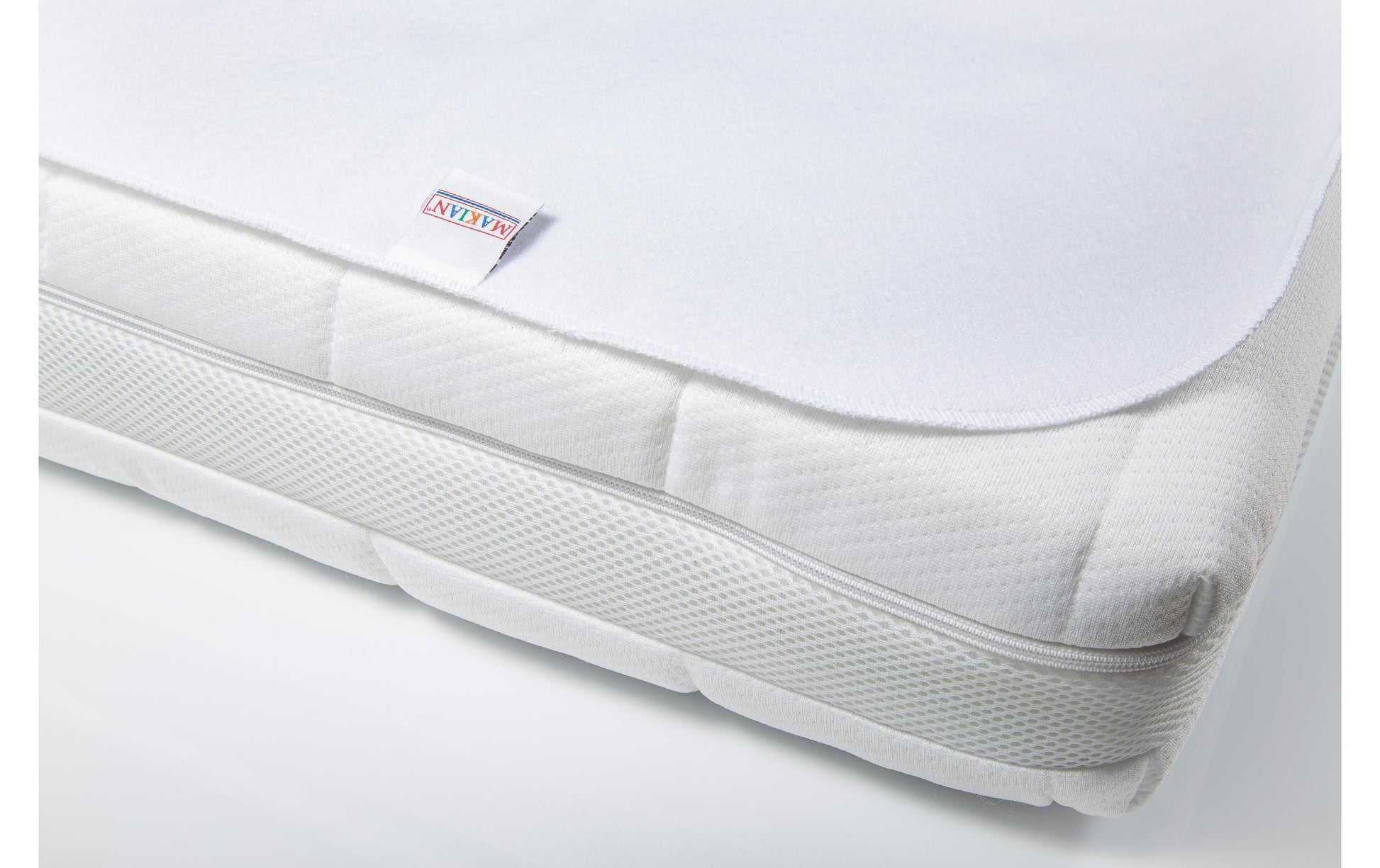 Makian Matratzenschutz – 40 × 90 cm, Weiss, Polyurethan (PU), OEKO-TEX