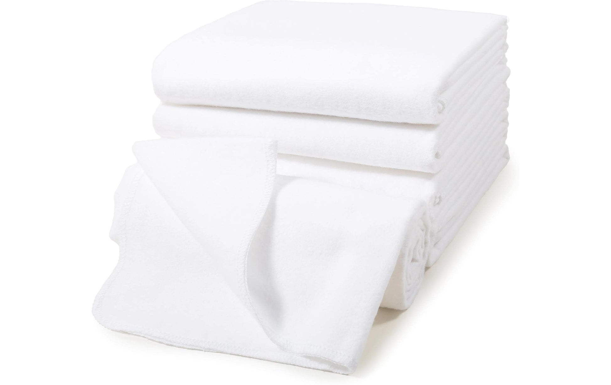 Makian Handtuch-Set – 80 × 80 cm, Weiss, Baumwolle, 5er-Set, OEKO-TEX
