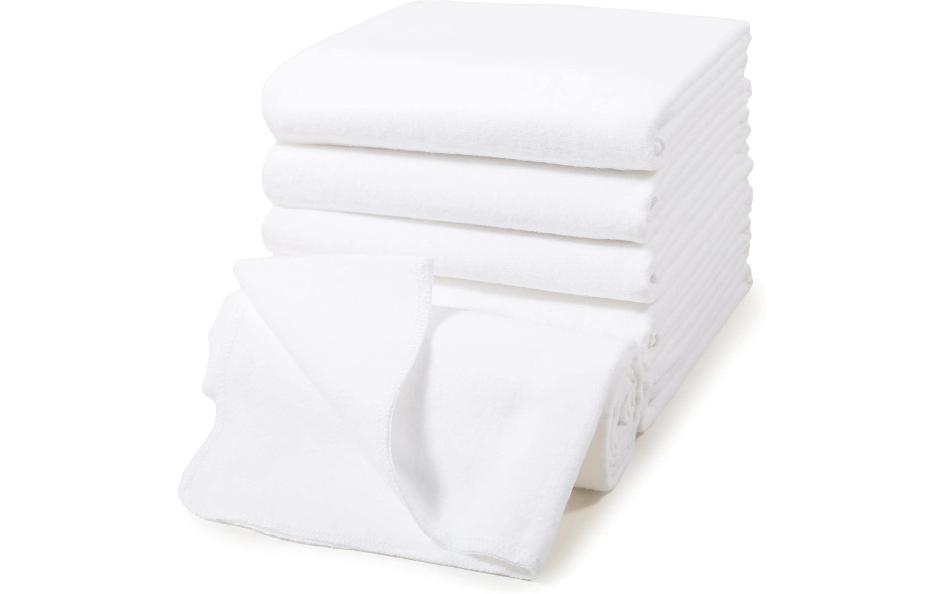 Makian Moltontuch – Weiss – 80 × 80 cm – Baumwolle – 6er-Set