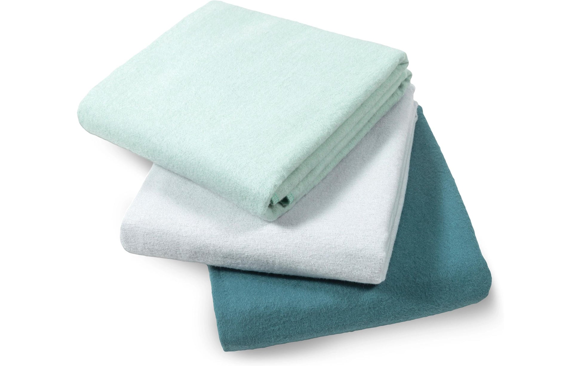 Makian Moltontuch – 80 × 80 cm, Grün, Baumwolle, 3er-Set, OEKO-TEX