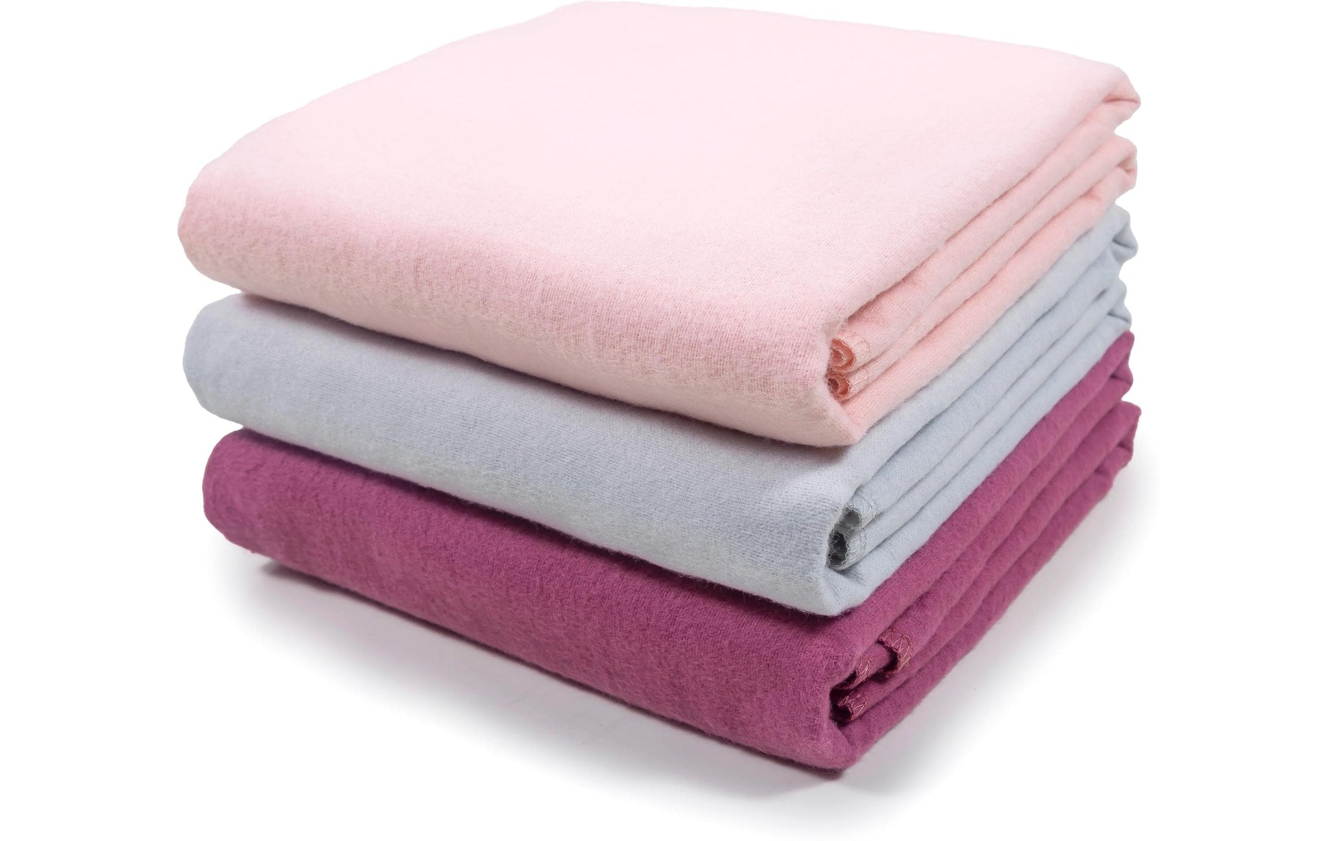 Makian Moltontücher – 80 × 80 cm, 3 Stk – Baumwolle – Rosa